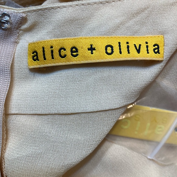 NWT, Alice & Olivia By Stacey Bendet Beaded Top, Sz Small, Peach - Picture 7 of 12